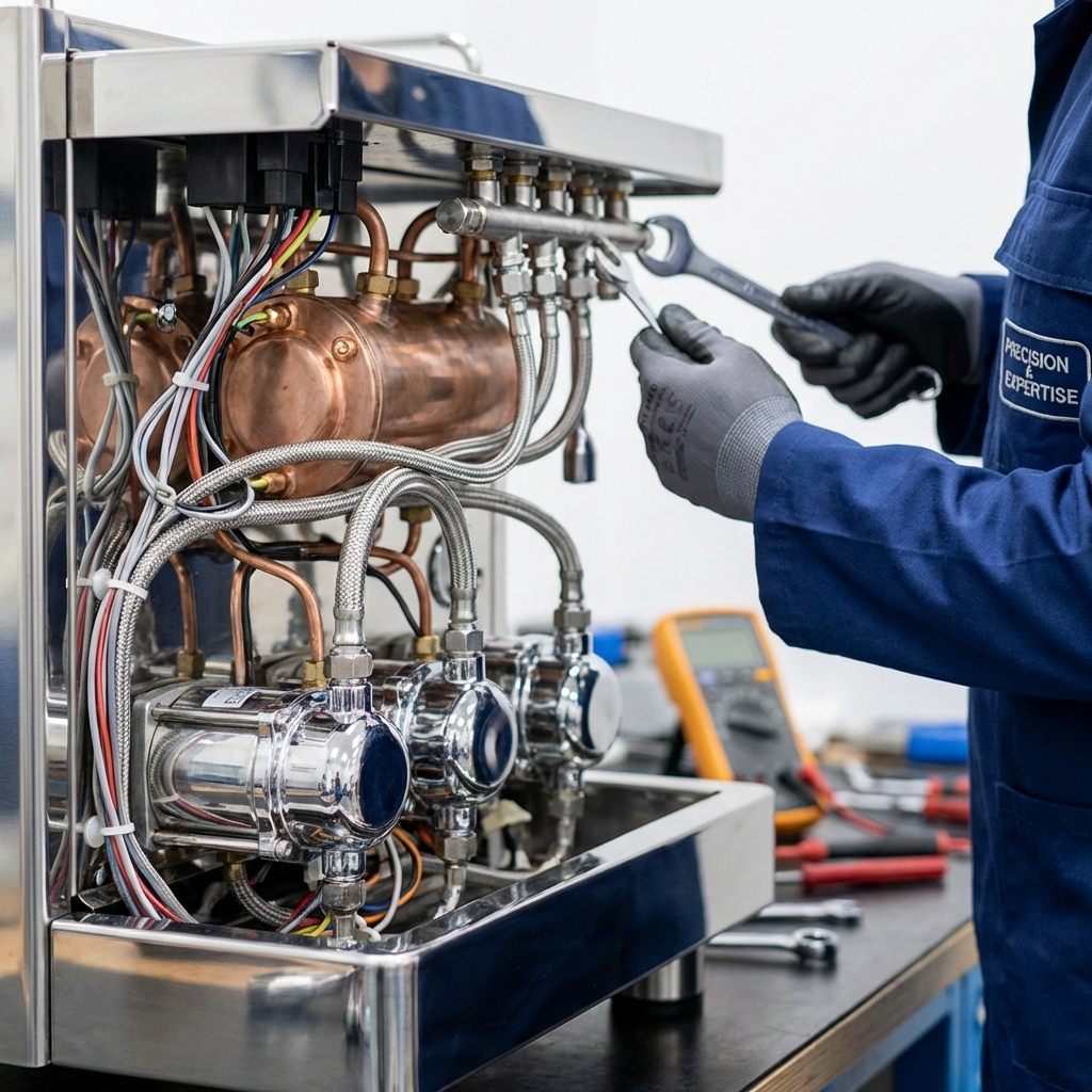 Precyzyjny serwis ekspresów